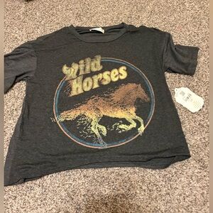 Altar'd State Dark Gray Tee